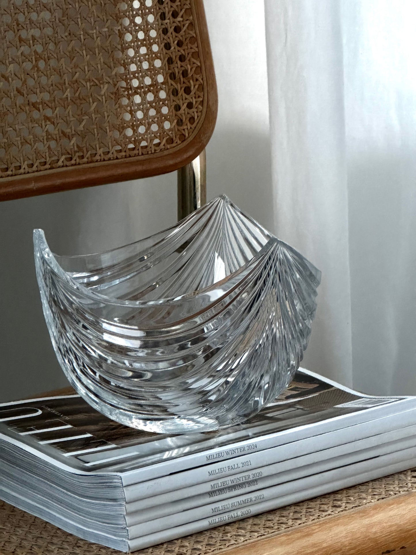 Art Deco Crystal Decorative Bowl