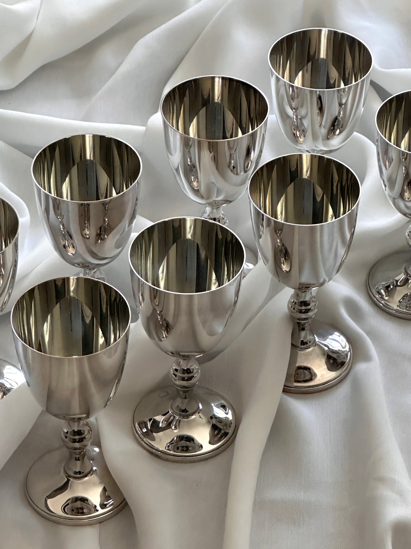 Silver Plate Goblets (set of 8)