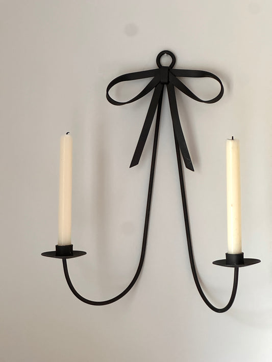 Vintage Iron Wall Candleholder