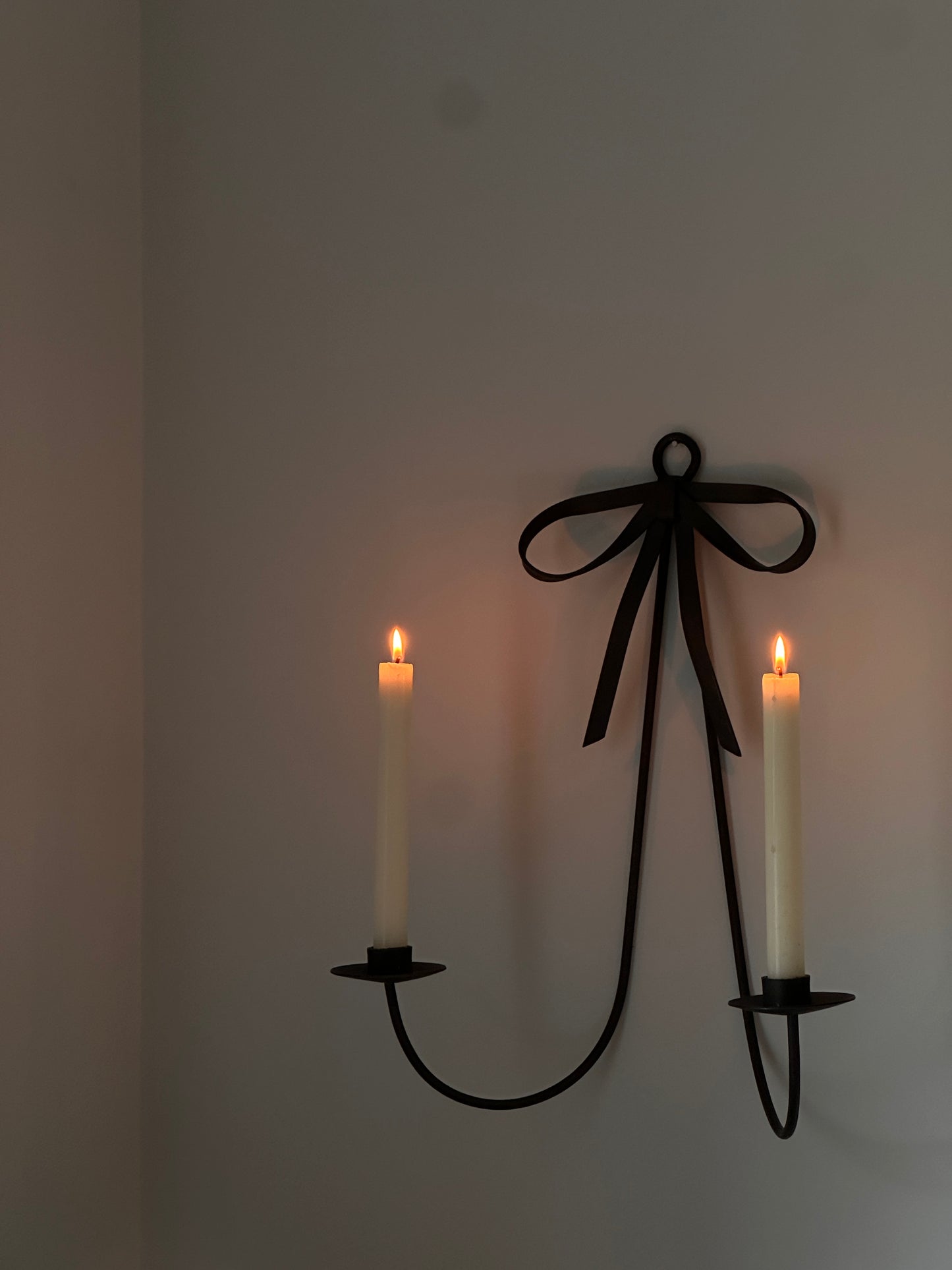 Vintage Iron Wall Candleholder