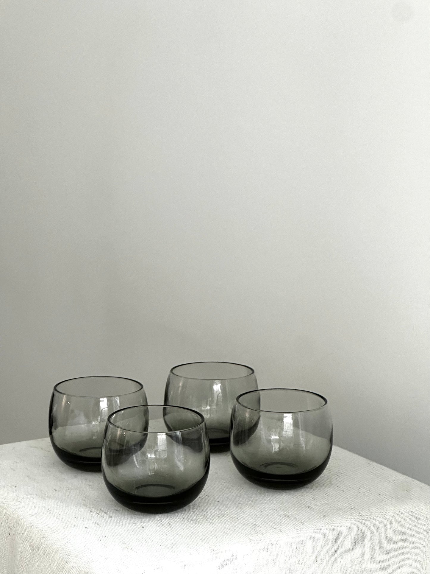 Smoky Roly Poly Aperitif Glassware (Set of 4)