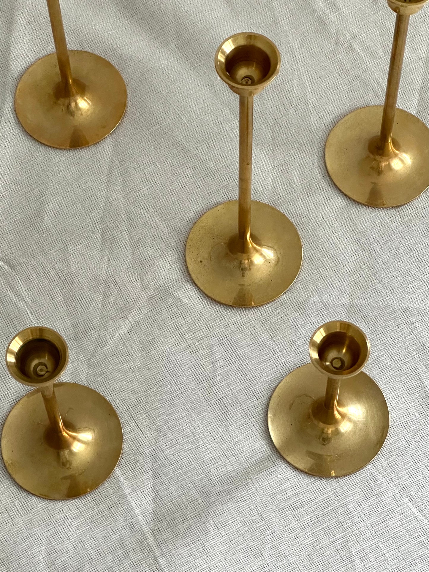 Vintage Brass Pedestal Candle Holder