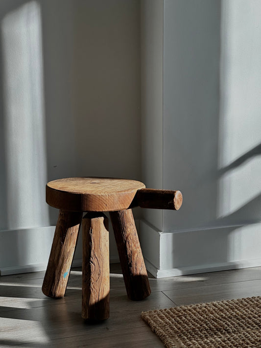 Brutalist Tripod Stool