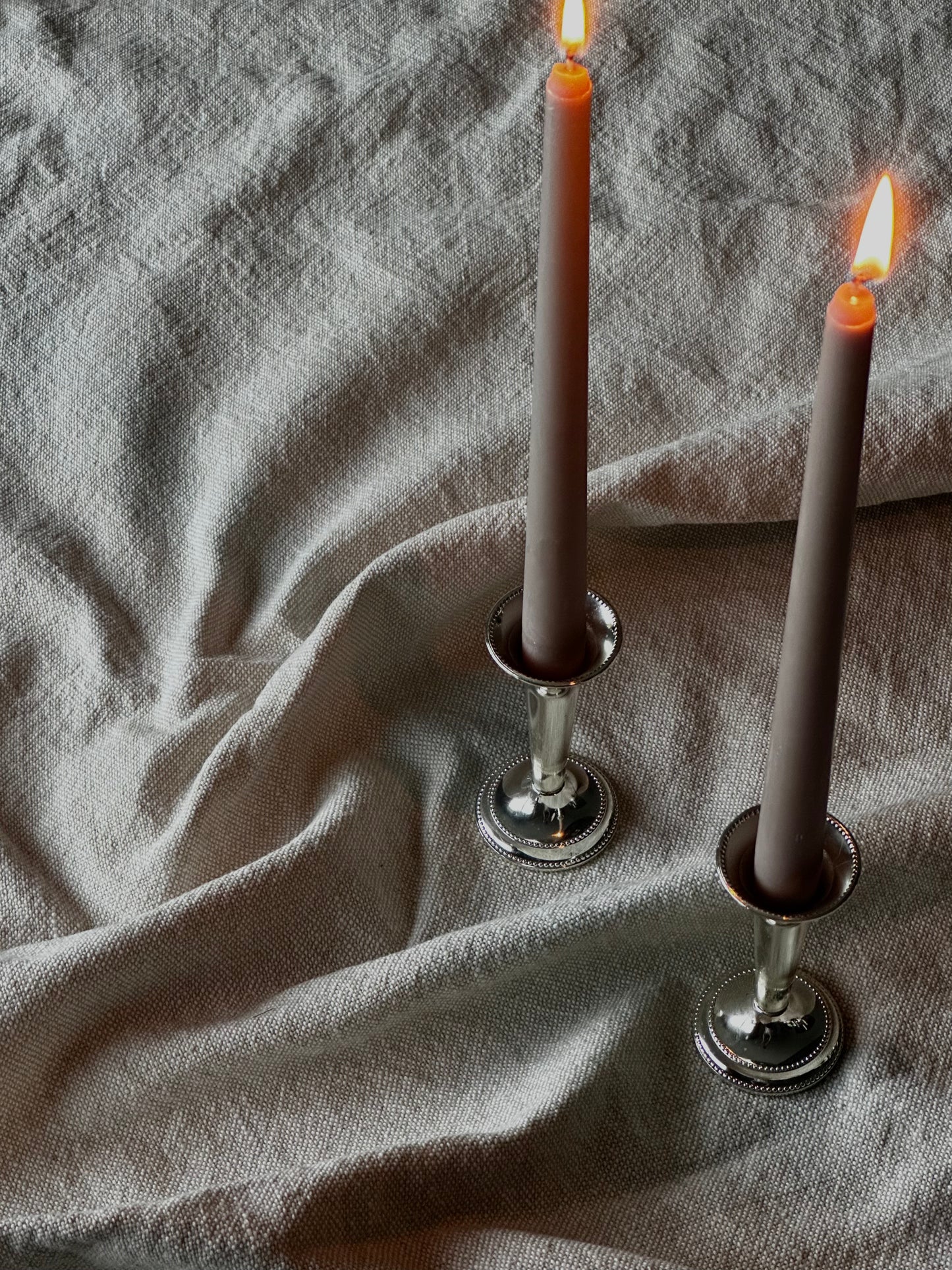 Pair of Vintage Silver Plated Candle Holders