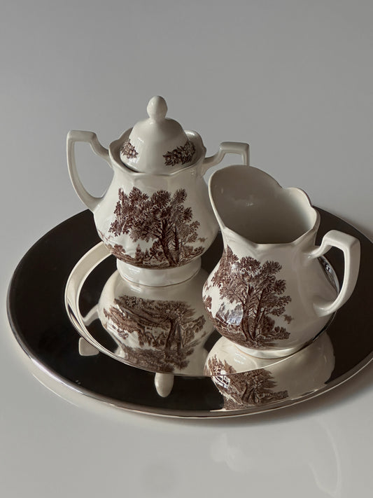 Romantic England Sugar & Creamer set