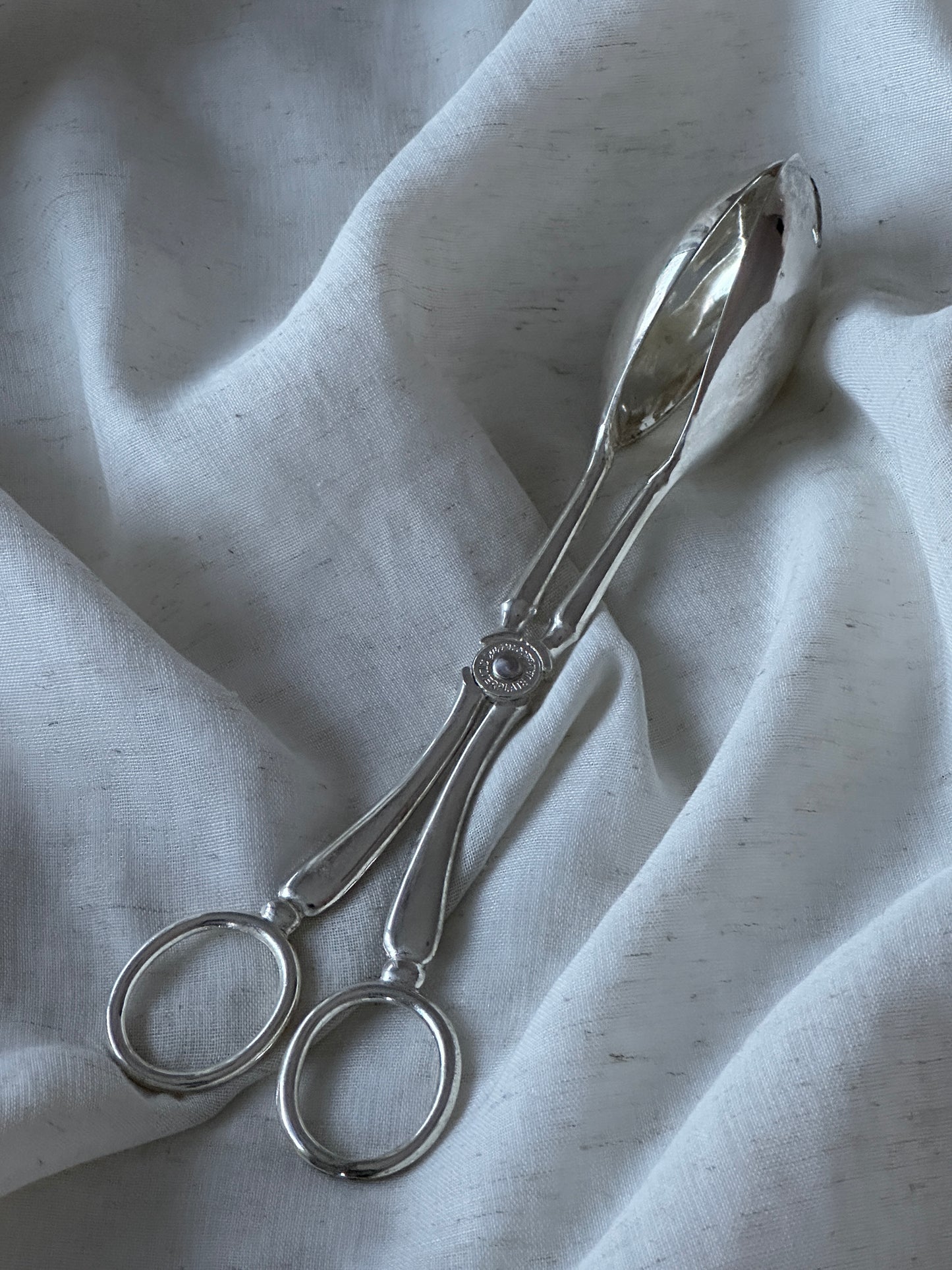 Silver Plate Serving Tongs