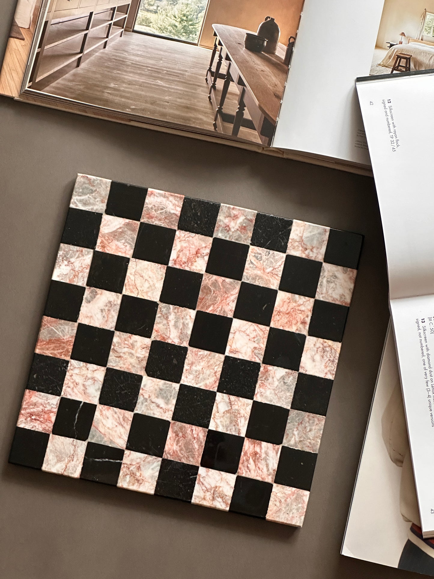 Vintage Marble Chess Board