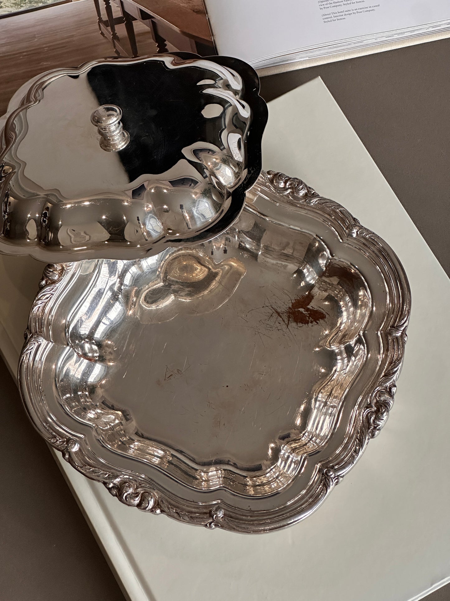 Silver Dish with Lid