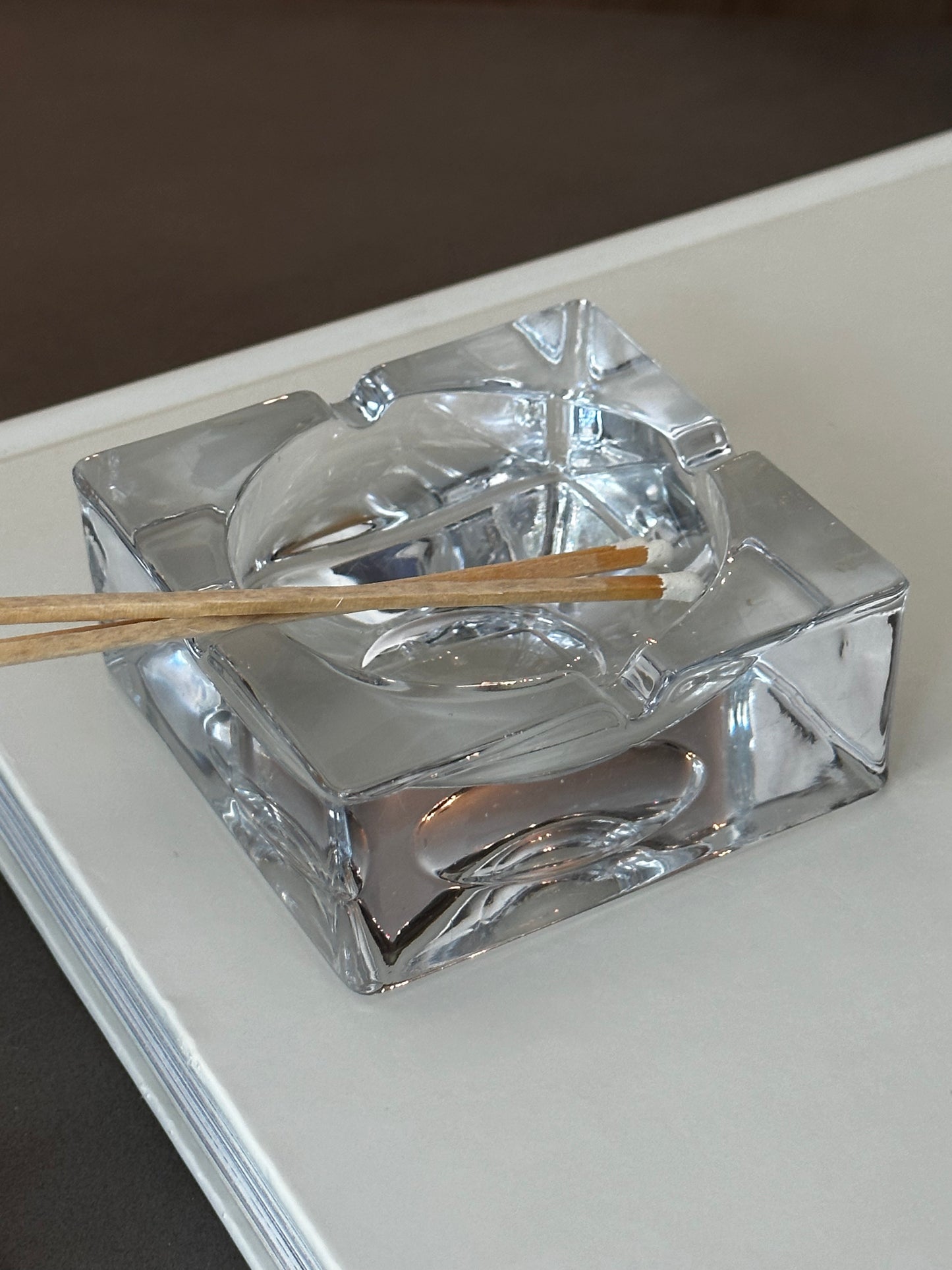 Thick Chunky Clear Glass catchall