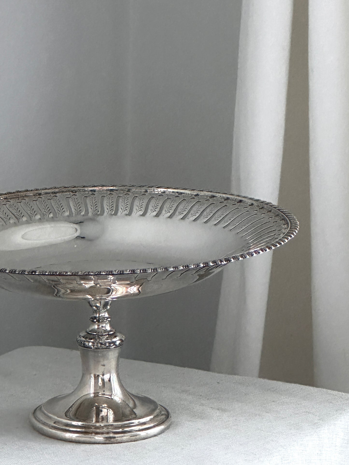 Silver Plated Pedestal Bowl