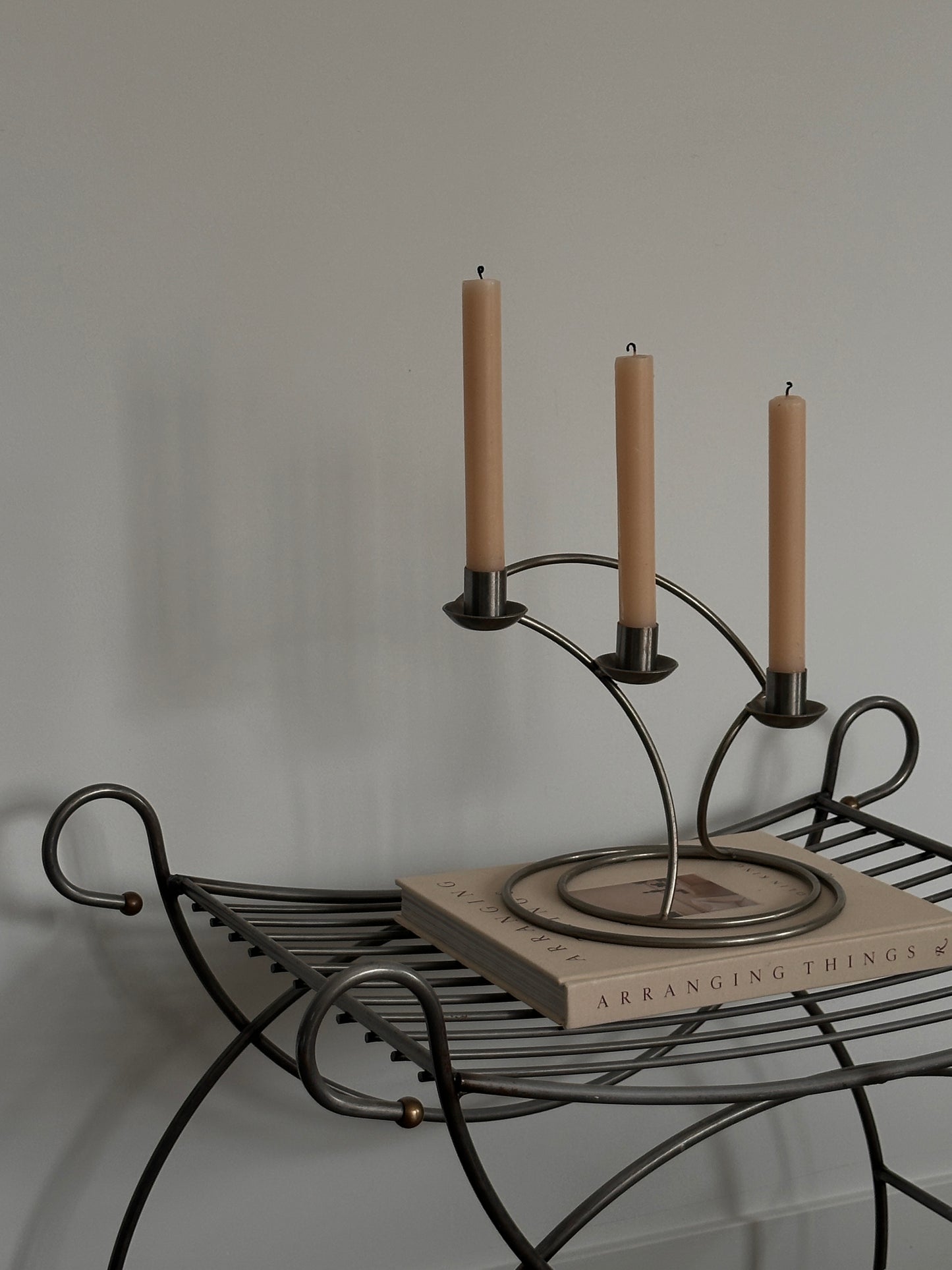 Vintage Steel Candelabra