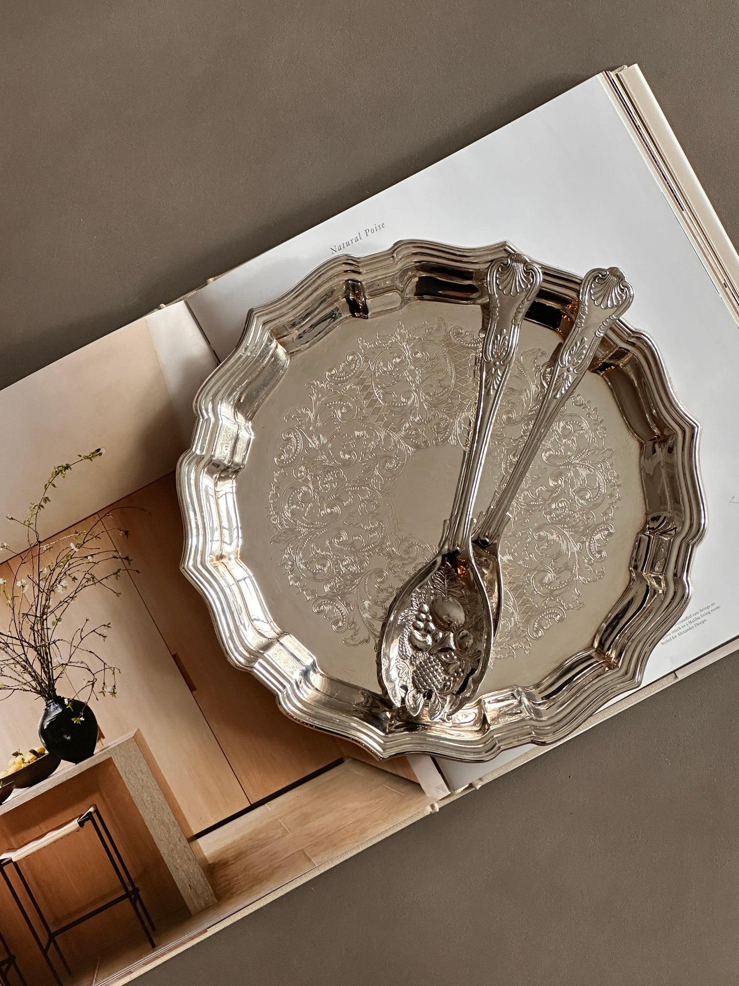 Silver Plate Serving Tray