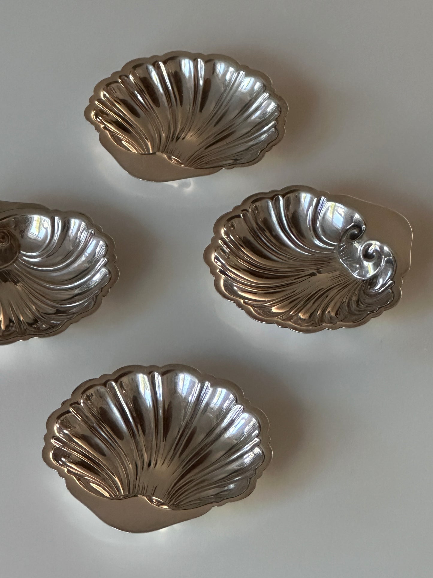 Mini Chrome Shell Dish (set of 4)