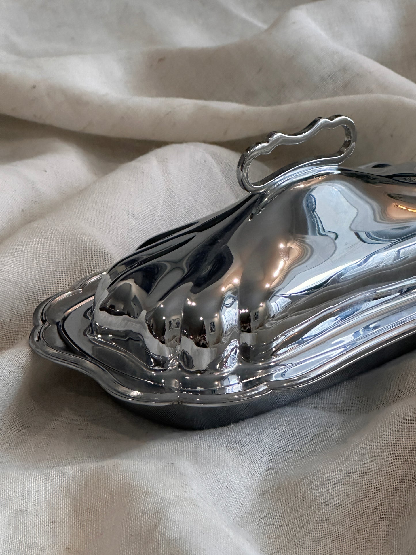 Silver Plate Butter Dish