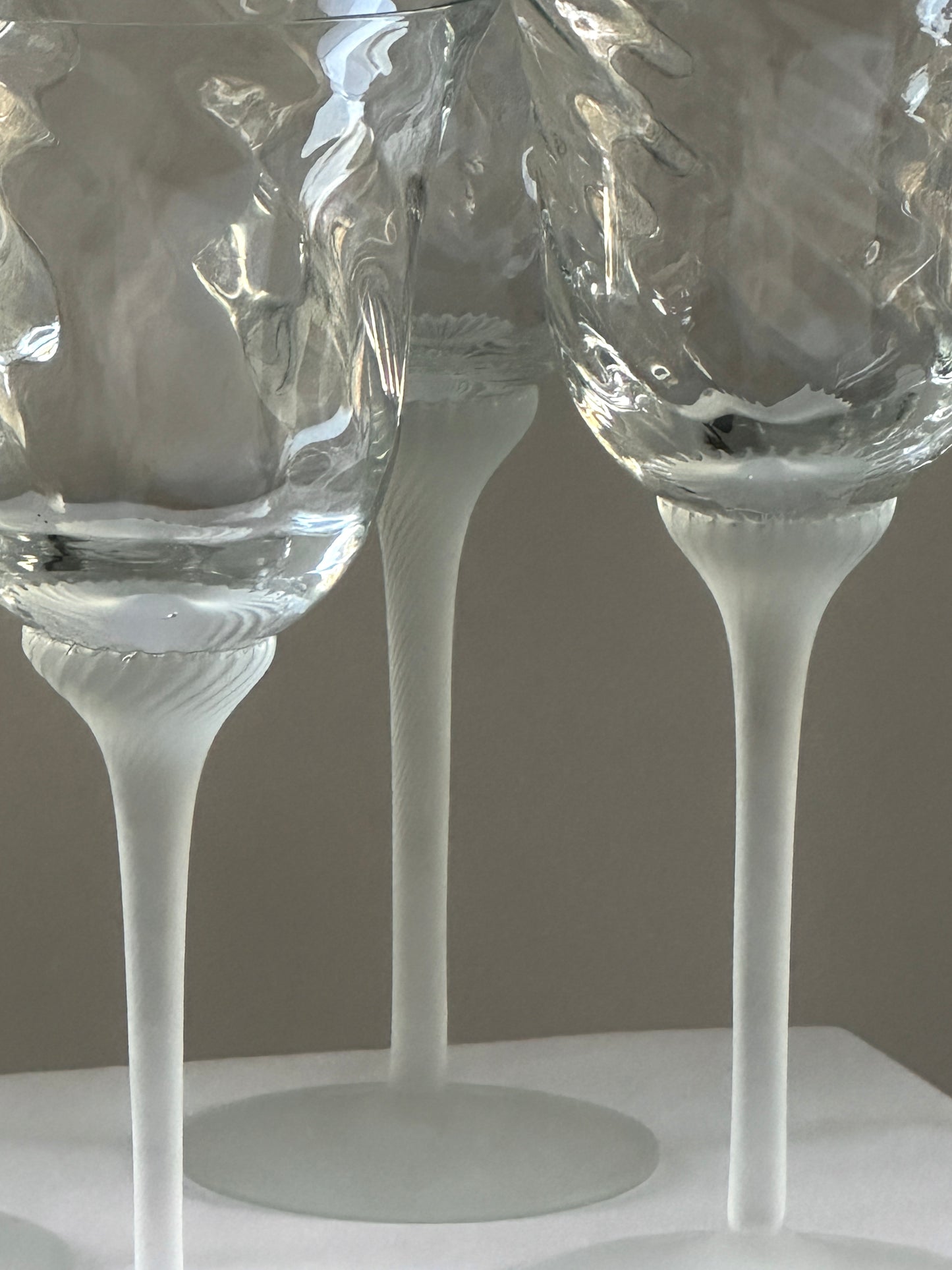 Optic Swirl Wine Glasses