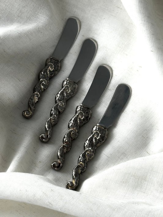 Vintage Swirl Spreading Knives