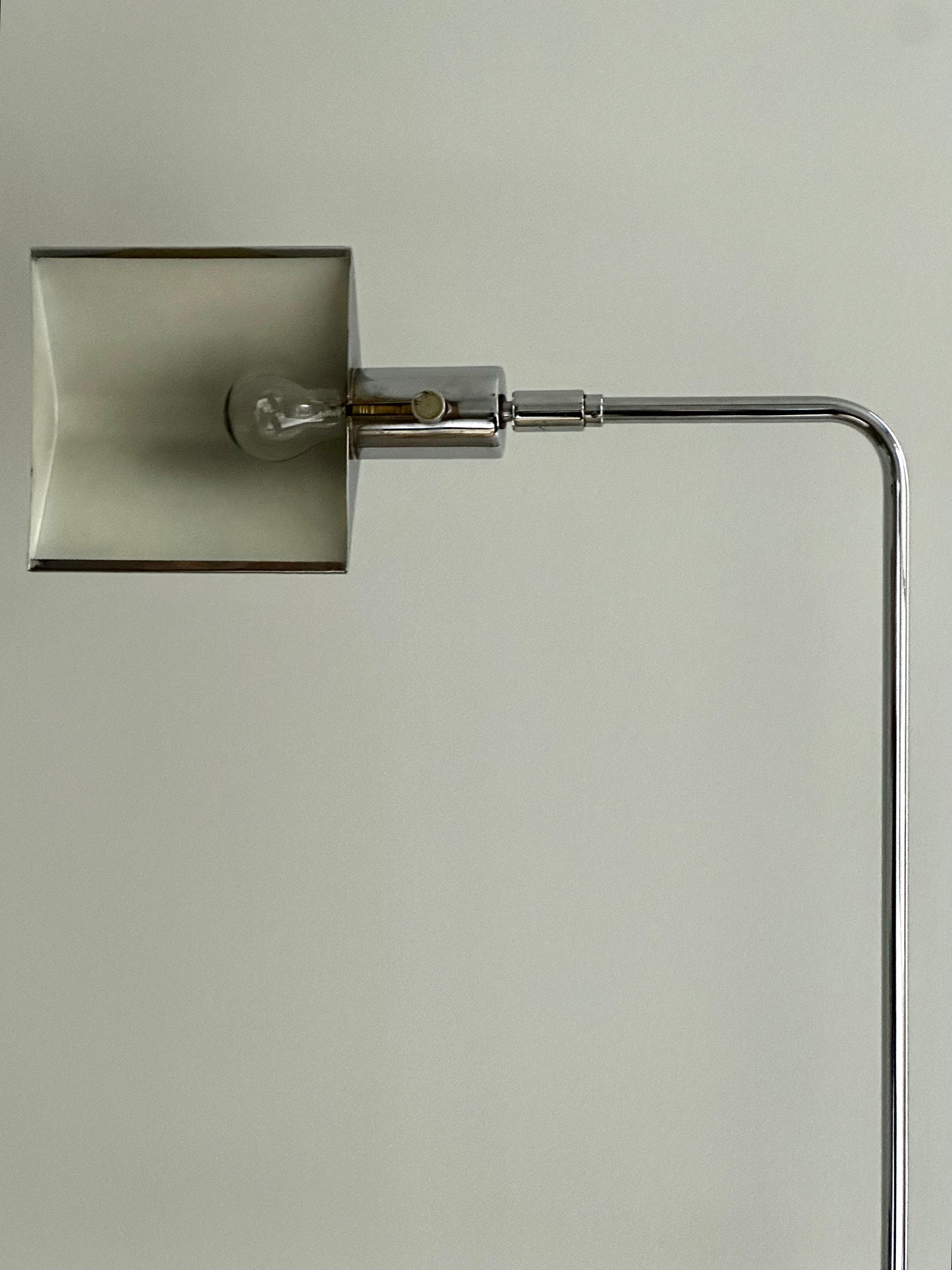 Mid Century Chrome Floor Lamp by Koch & Lowy OMI