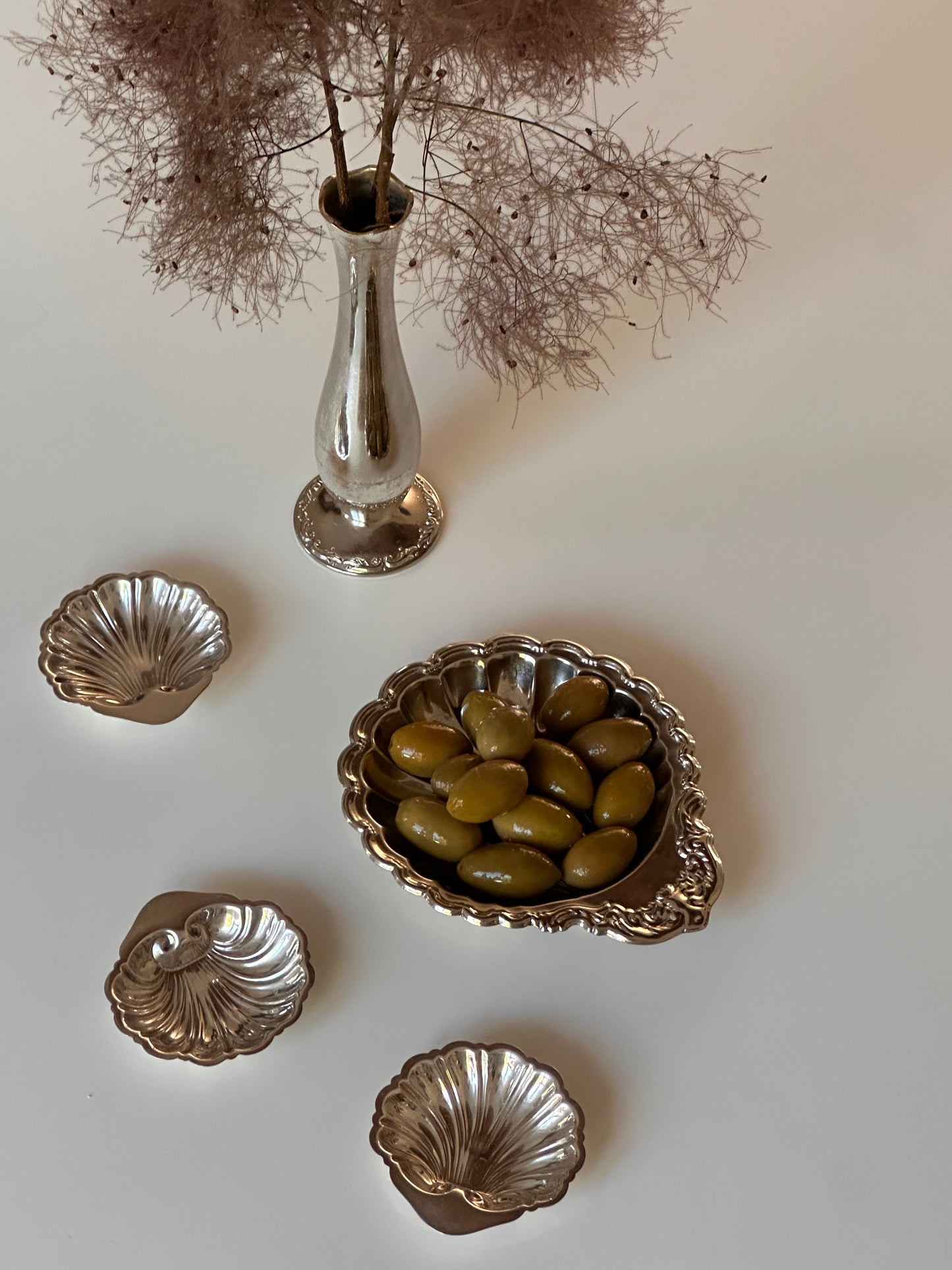 Chrome Clam Shell Dish