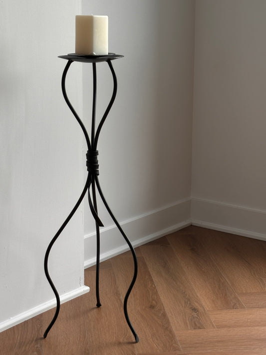 Curvy Iron Floor Candelabra