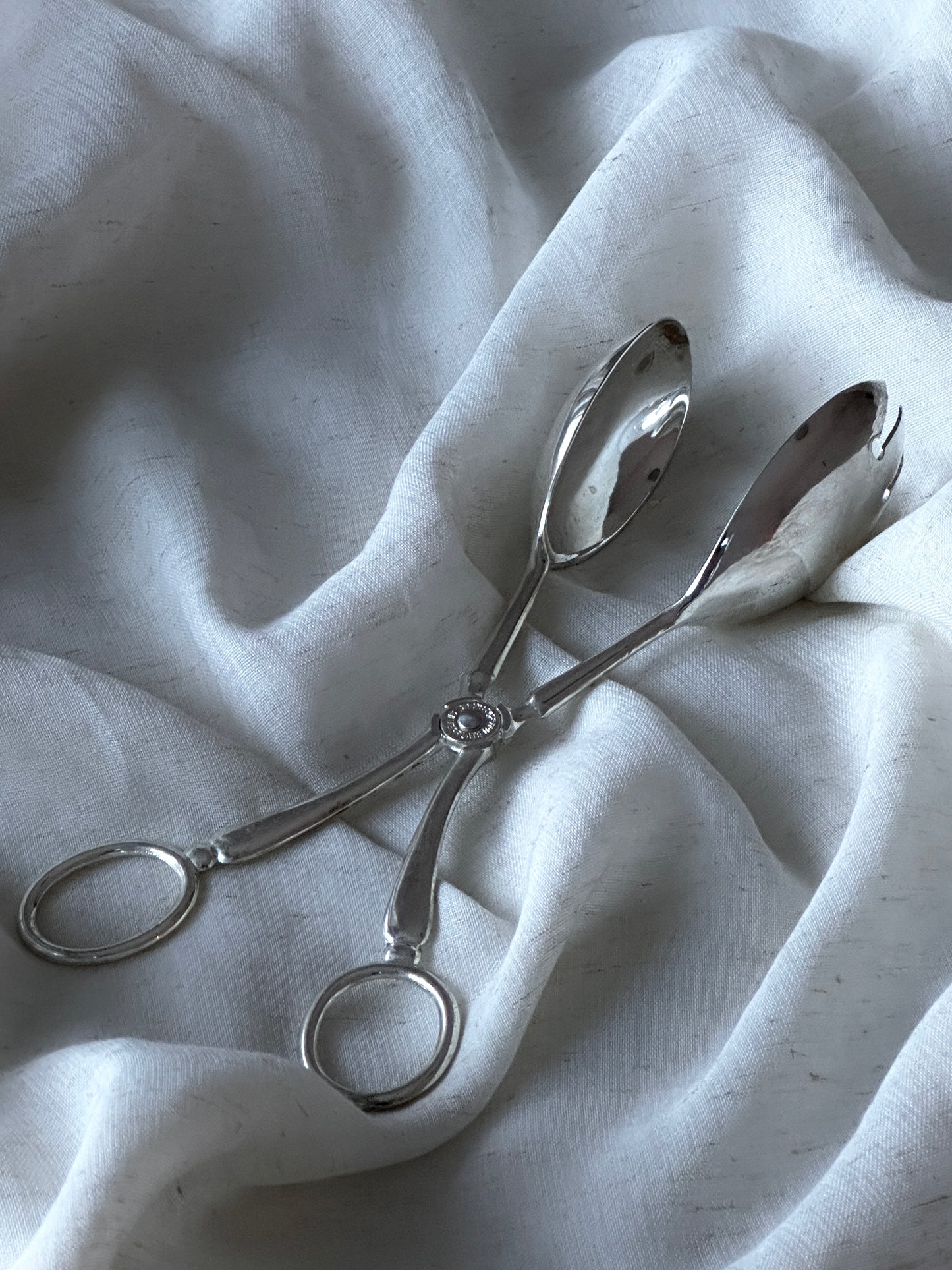 Silver Plate Serving Tongs