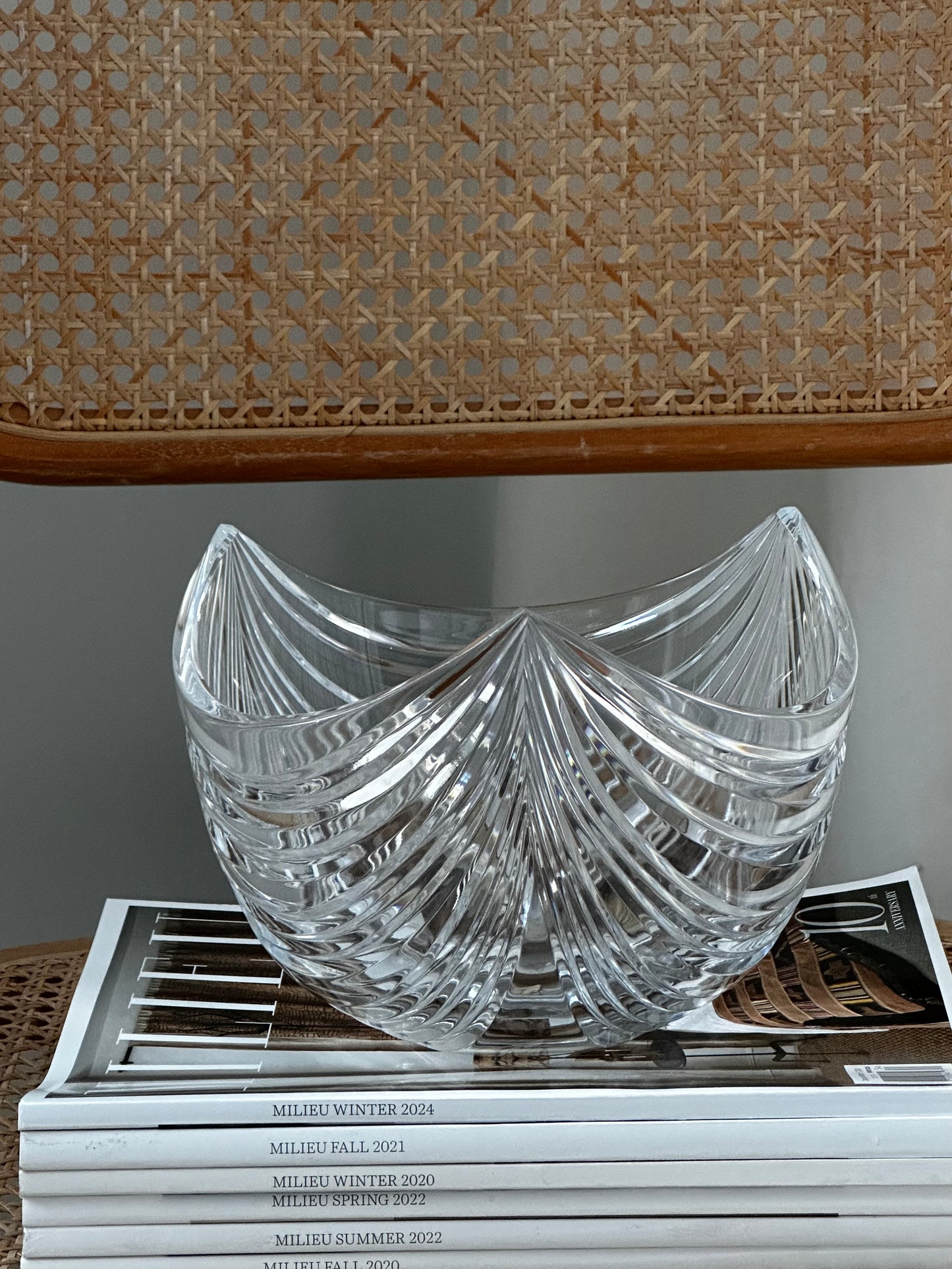 Art Deco Crystal Decorative Bowl