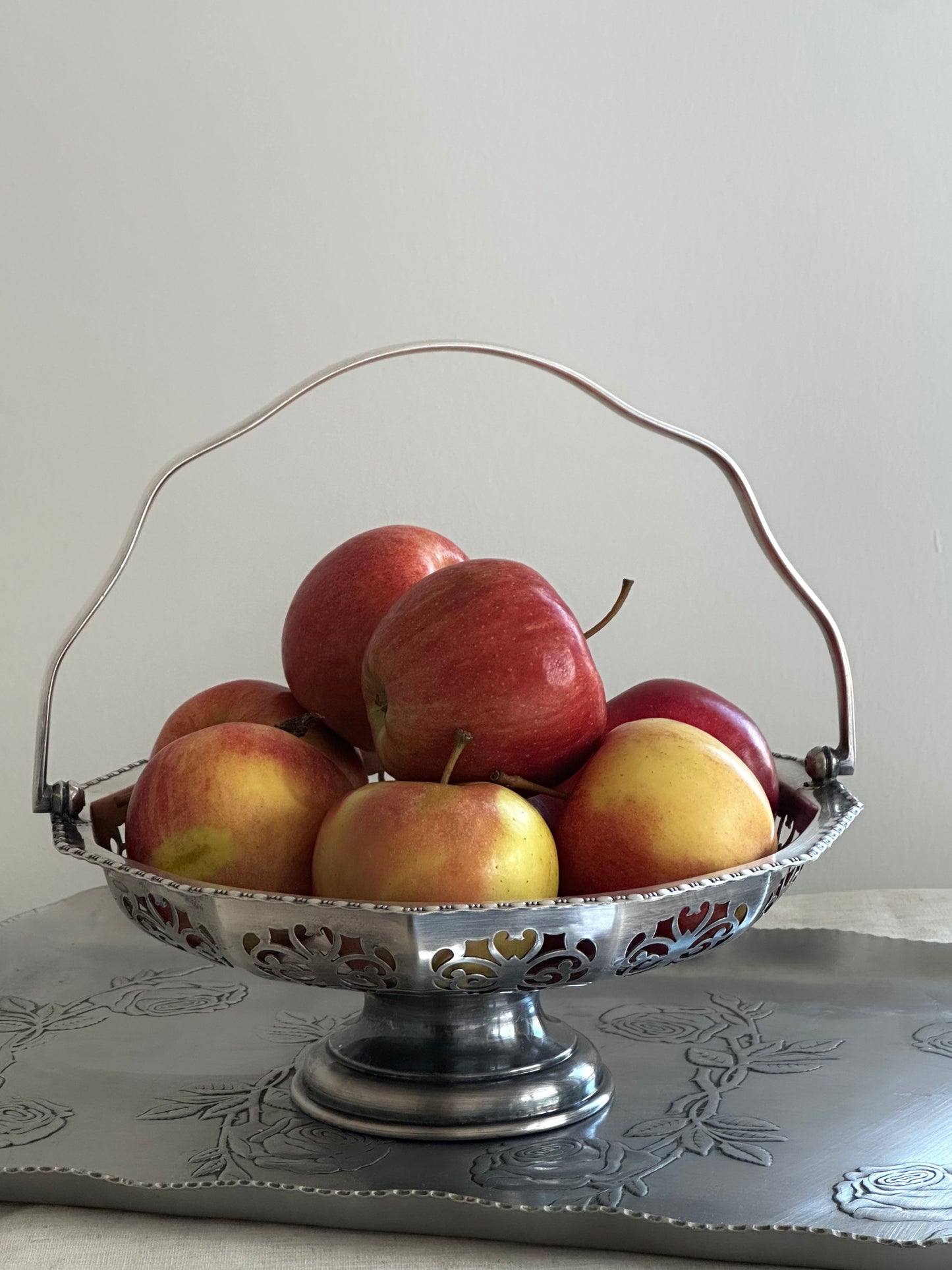 English Silver Plated Basket