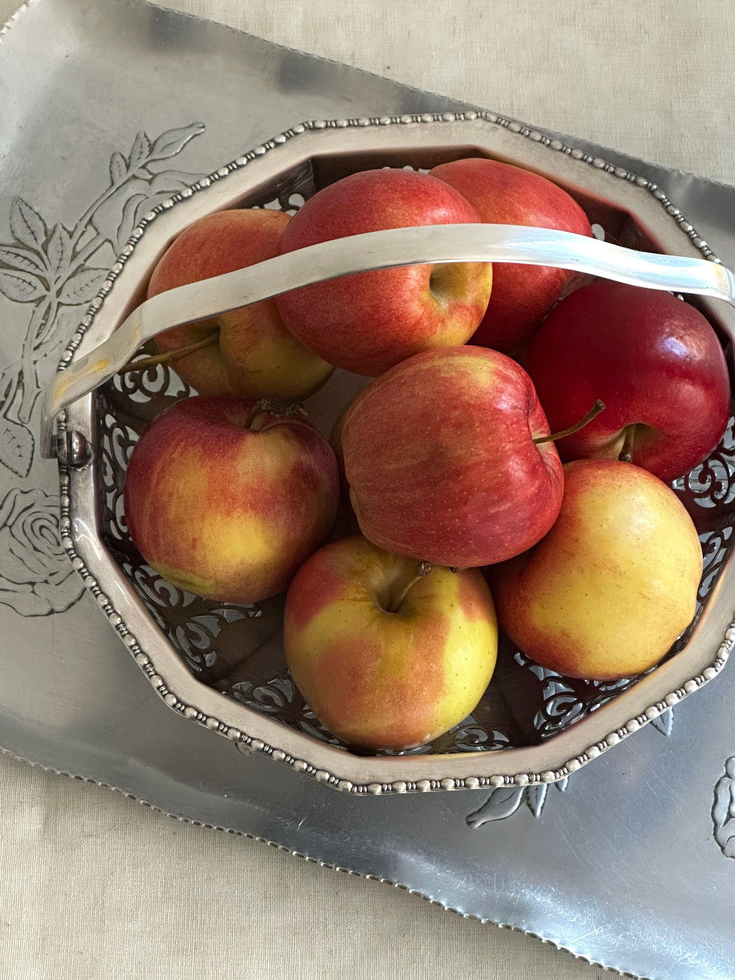 English Silver Plated Basket