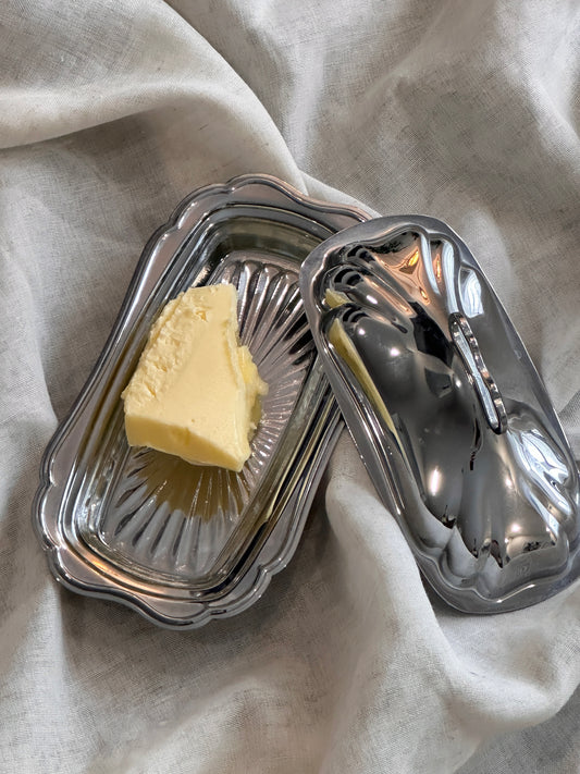 Silver Plate Butter Dish