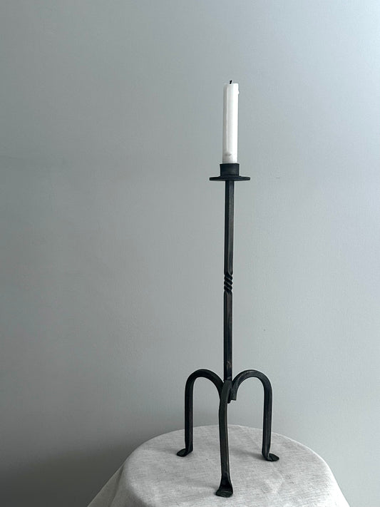 Brutalist Iron Candleholder