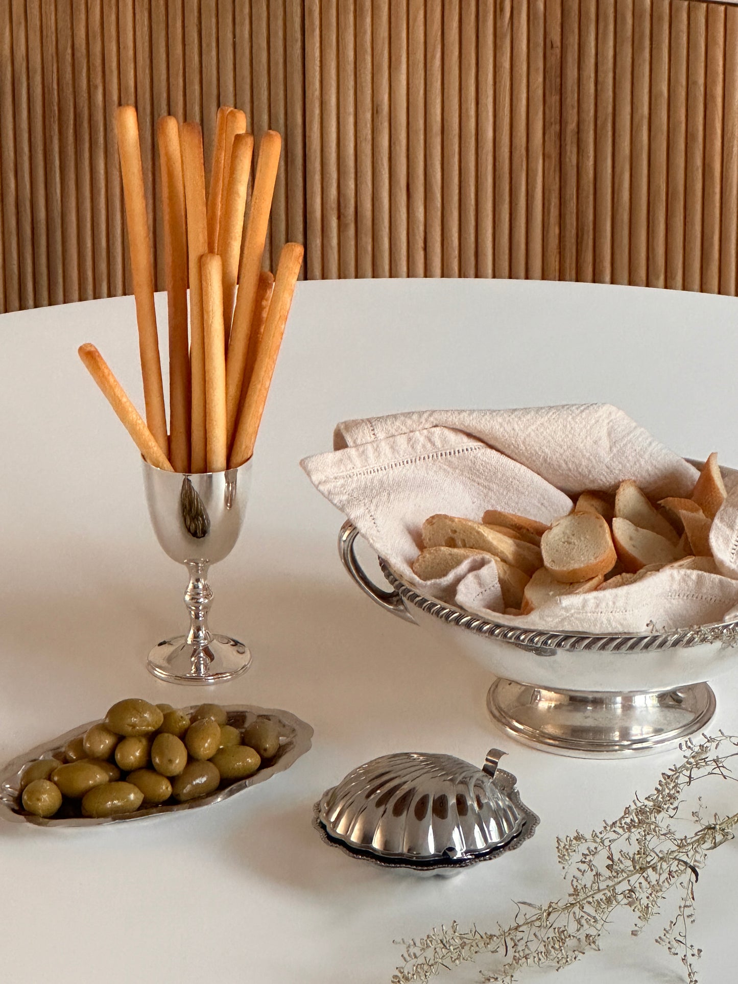 Silver-Plate Footed Bowl