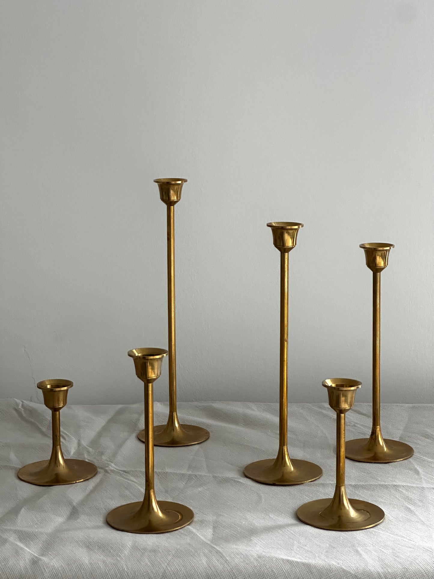 Vintage Brass Pedestal Candle Holder