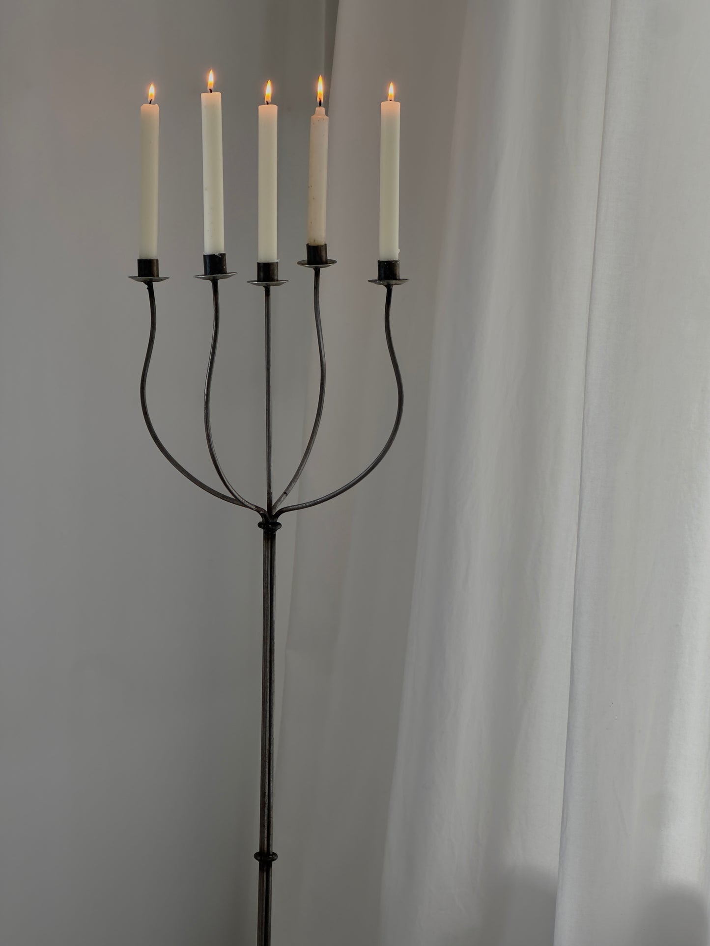 Iron Floor Candelabra