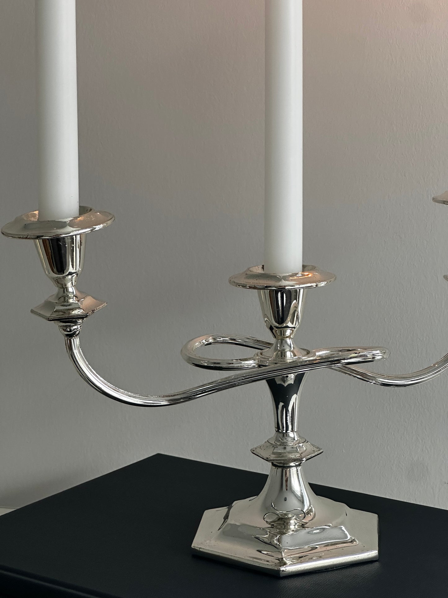 Vintage Silver Plated Candelabra