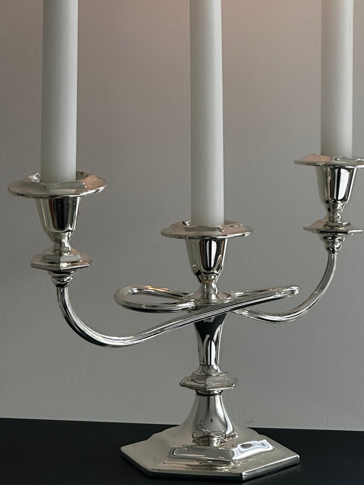 Vintage Silver Plated Candelabra