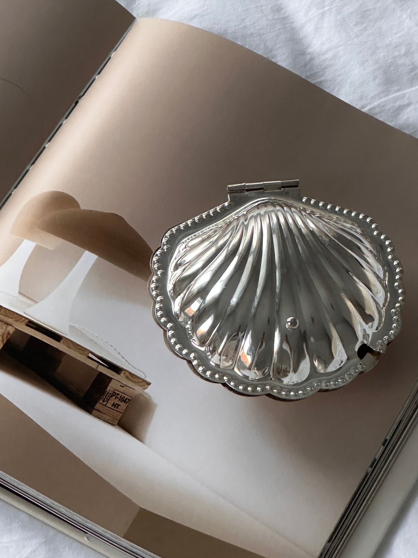 Silver Plated Clam Shell Butter Dish