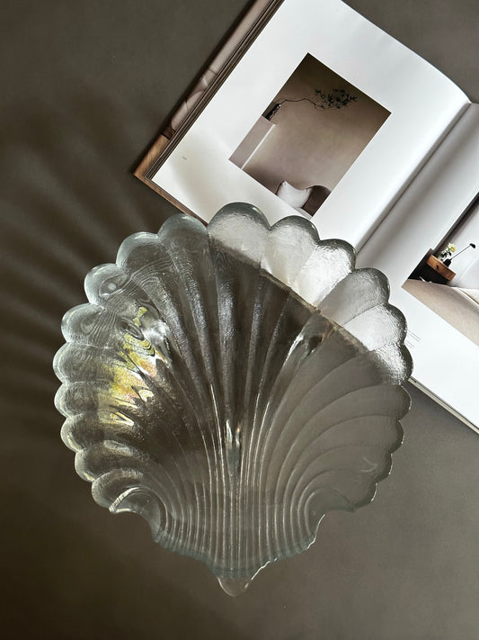 Large Glass Shell Bowl