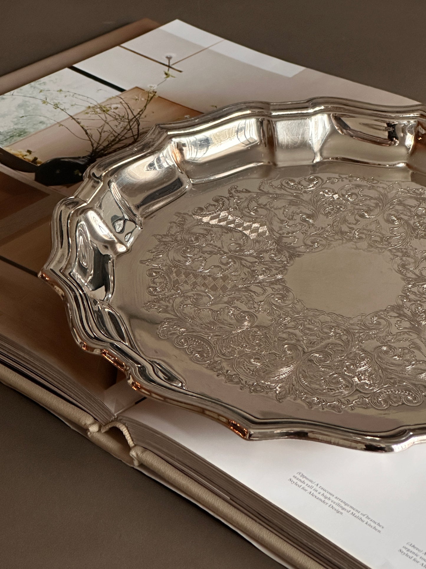 Silver Plate Serving Tray