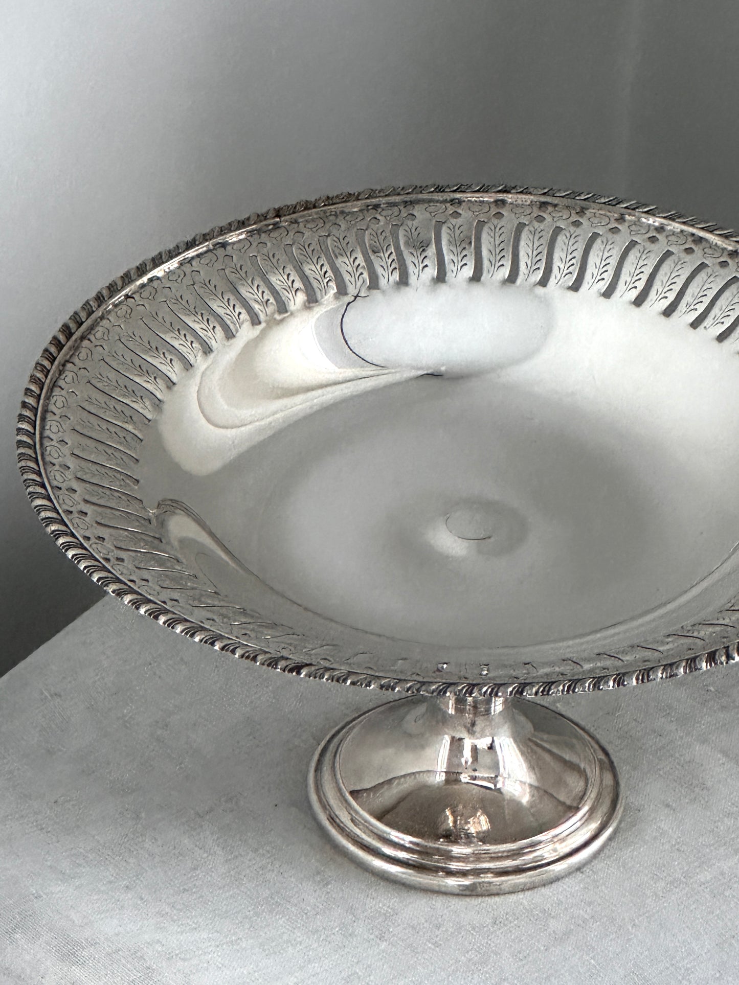 Silver Plated Pedestal Bowl