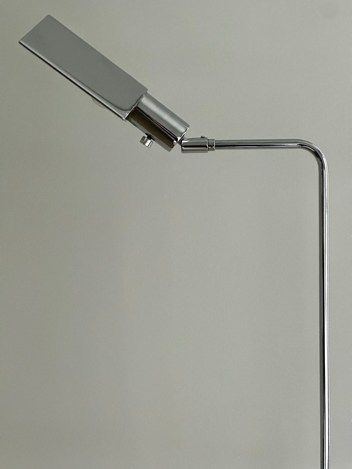 Mid Century Chrome Floor Lamp by Koch & Lowy OMI