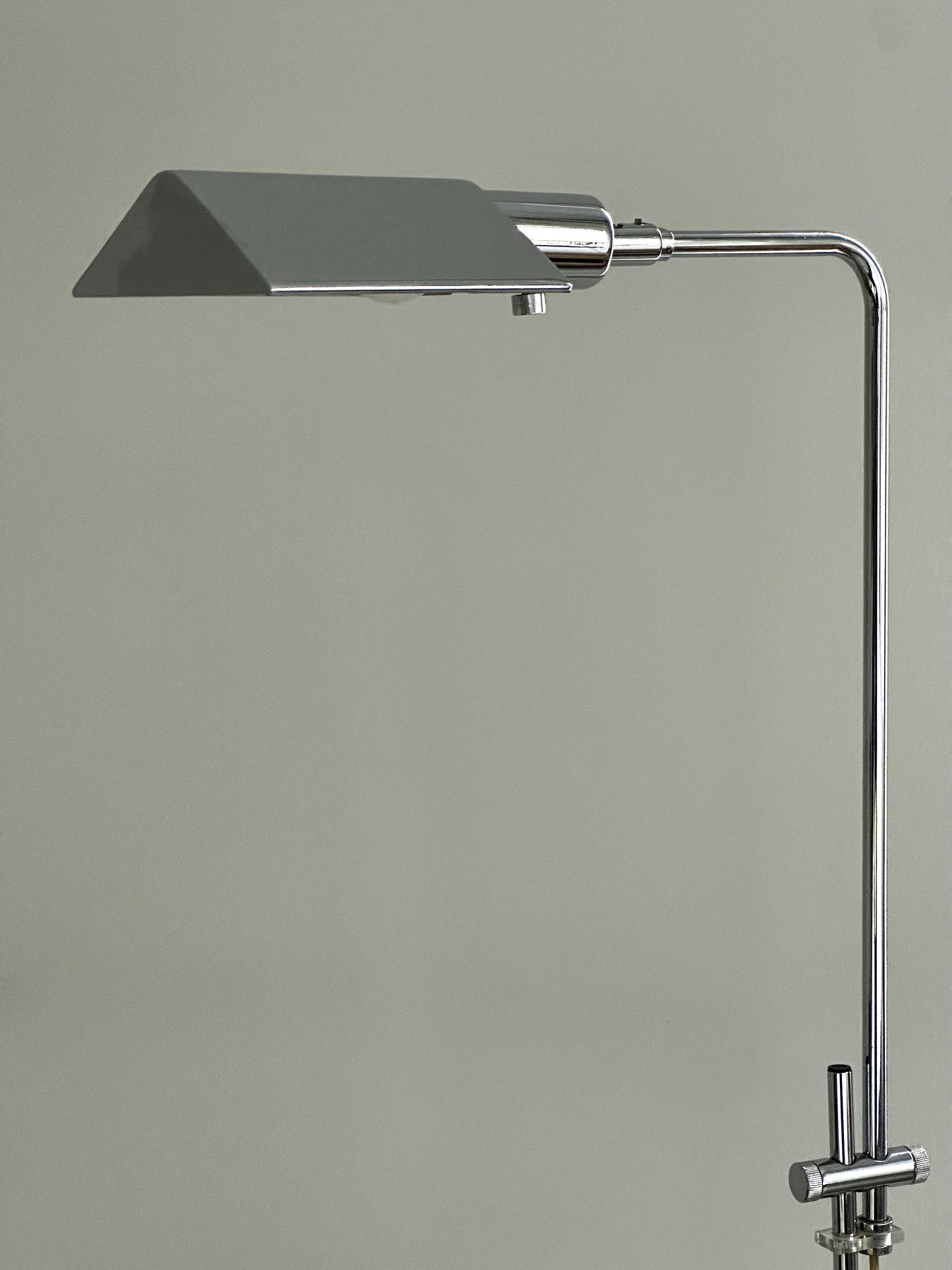 Mid Century Chrome Floor Lamp by Koch & Lowy OMI