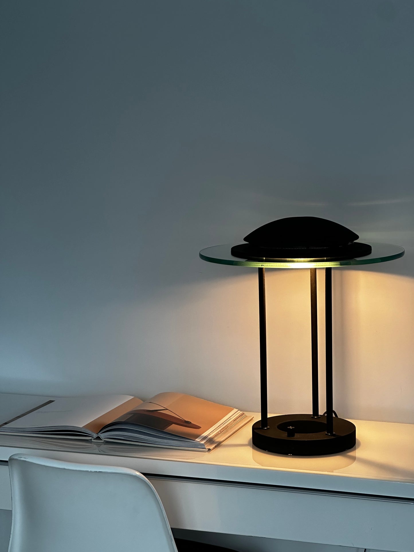 Postmodern Robert Sonneman Saturn Desk Lamp