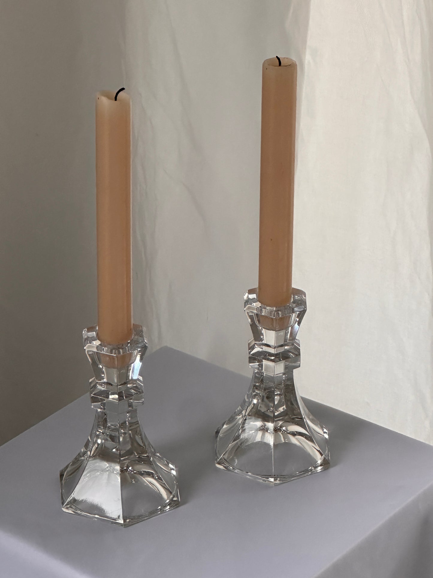 Crystal Candle Holder Set