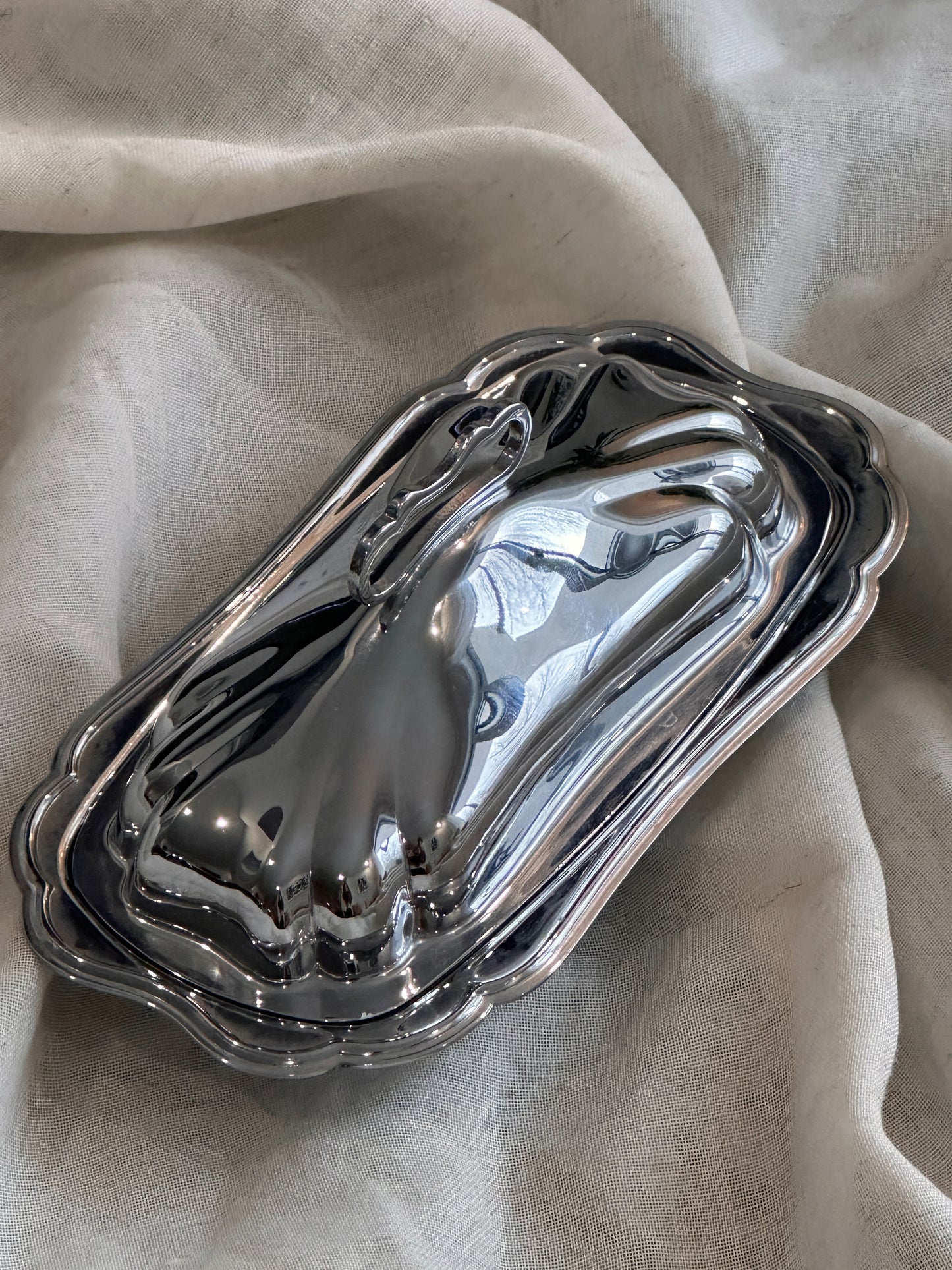 Silver Plate Butter Dish