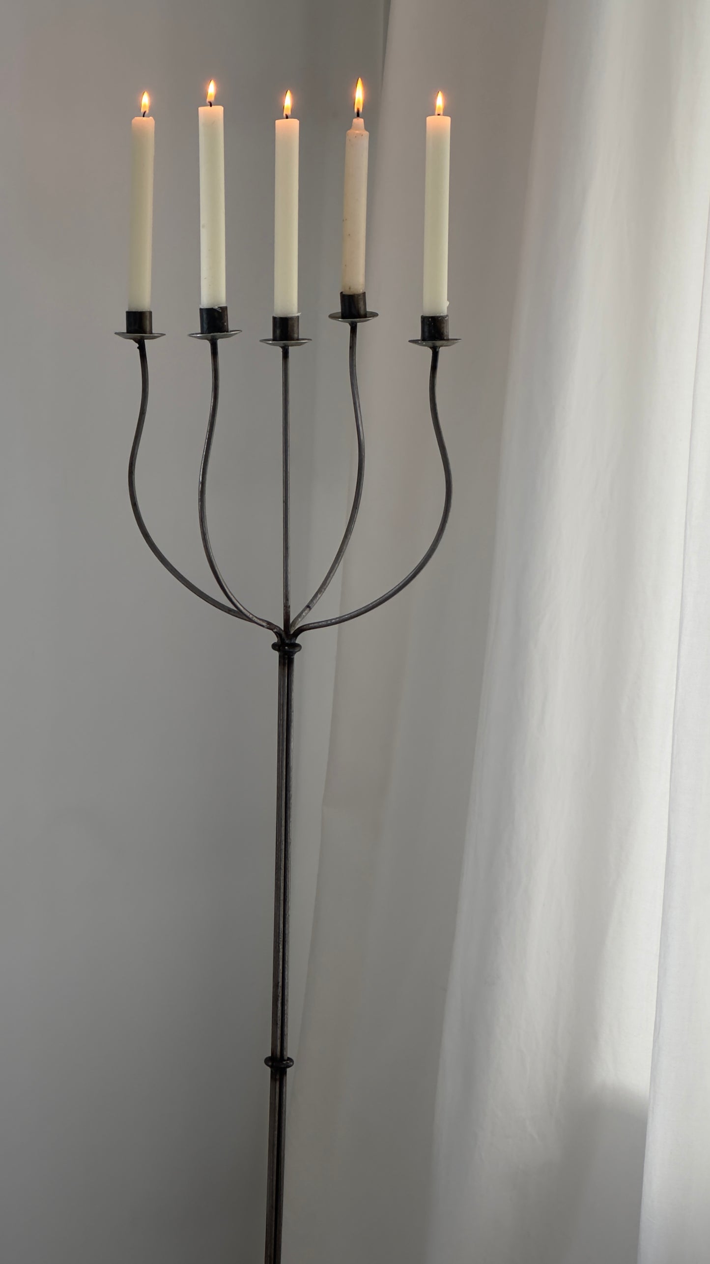 Iron Floor Candelabra