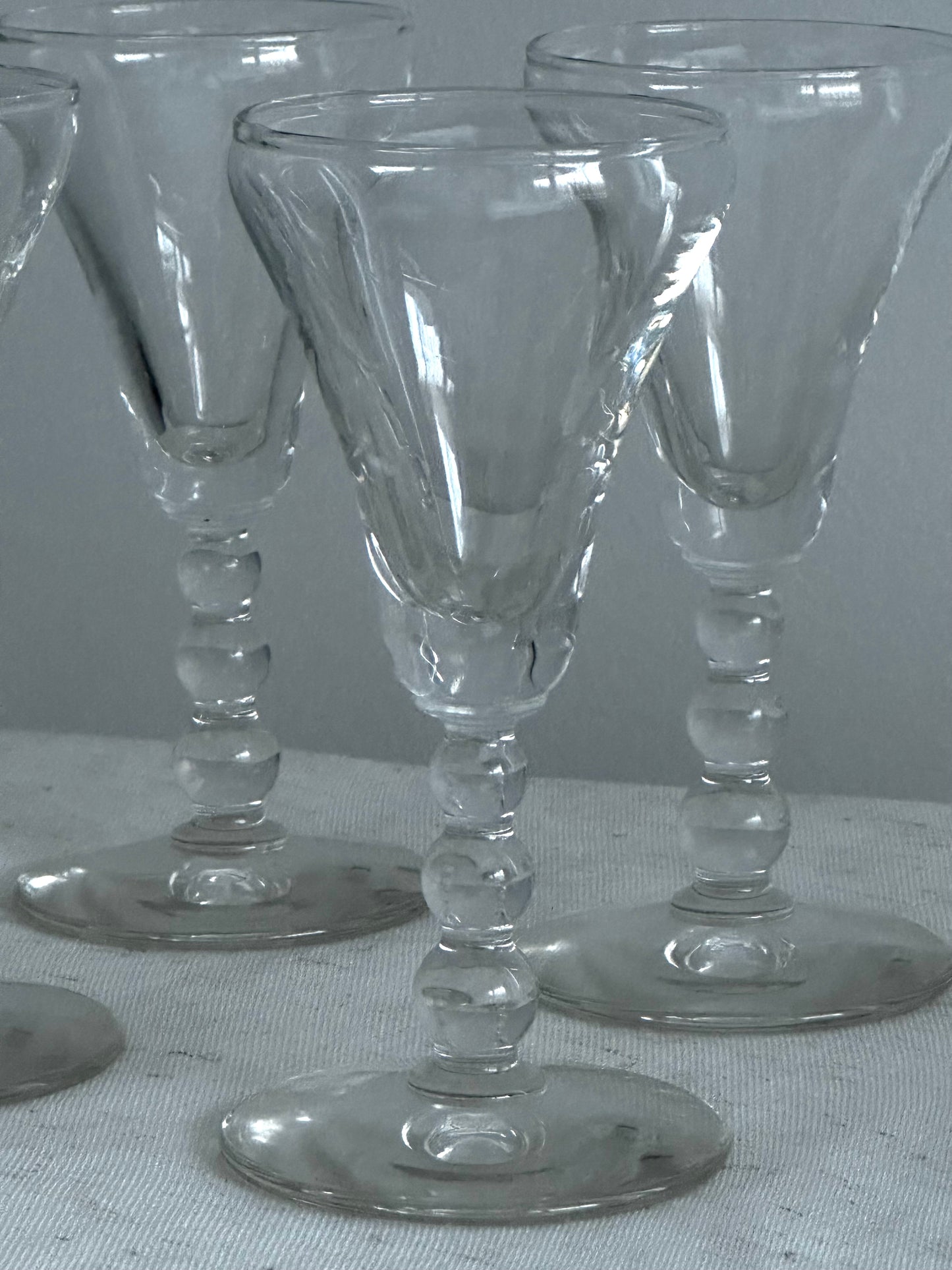 Vintage Ball Stem Aperitif Glasses (Set of 8)