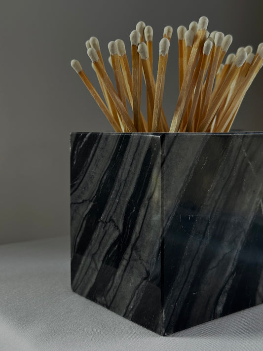 Black Marble Object Holder