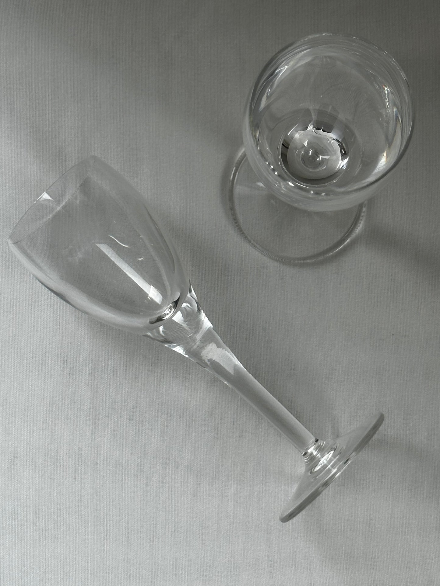 Vintage crystal aperitif glasses (set of 4)